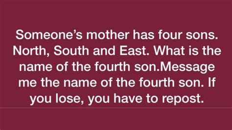 Someones Mother Has Four Sons Check Answer Of The Viral Riddle