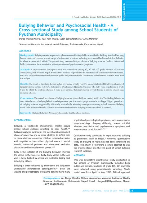 Bullying Background Of The Study - bullying