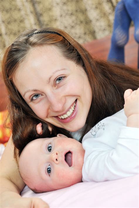 Smiling Mother With Baby Stock Photo 01 Free Download