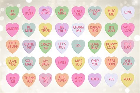 Conversation Hearts Clip Art 15 Free Cliparts Download Images On
