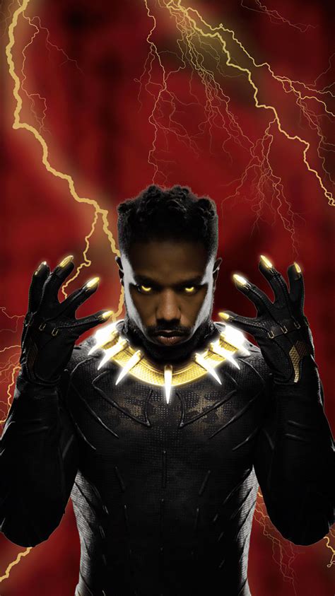 750x1334 Killmonger Black Panther Wakanda Forever Iphone 6 Iphone 6s