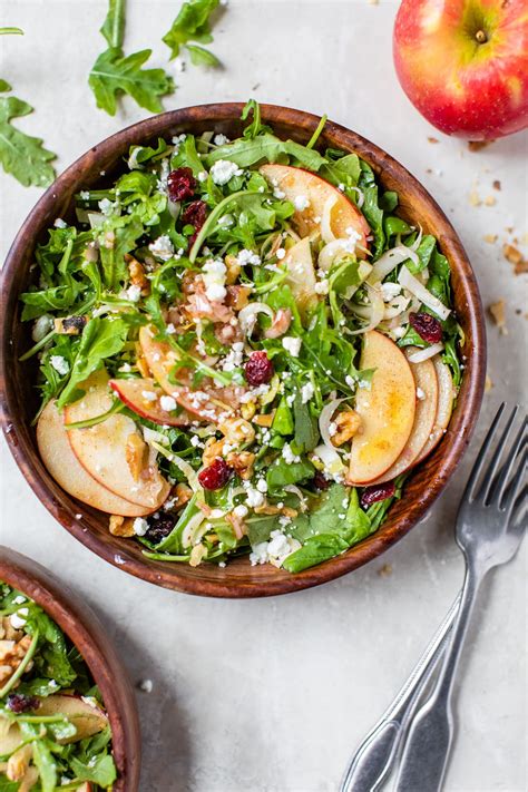 Apple Walnut Salad Bright Refreshing Wellplated Com