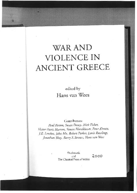 Pdf Athena And Ares War Violence And Warlike Deities In Van Wees