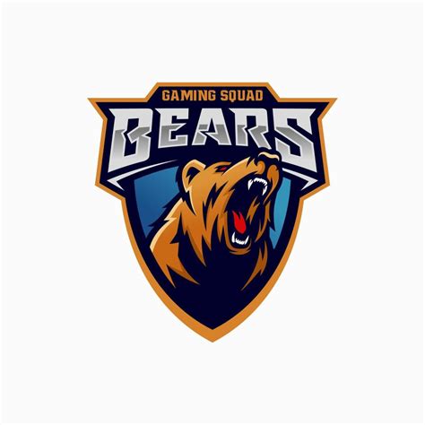 Modern Professional Grizzly Bear Logo For A Sport Team 7923026 Vector
