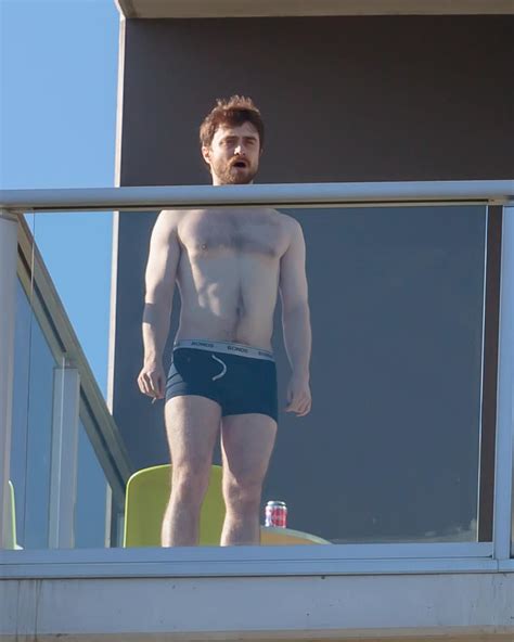 Alexis Superfan S Shirtless Male Celebs Daniel Radcliffe In Boxers On Hotel Balcony Paparazzi