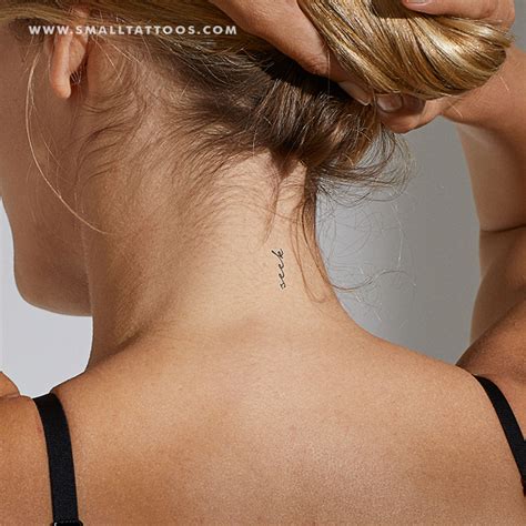 Seek Temporary Tattoo Set Of 3 Neck Tattoos Women Neck Tattoo