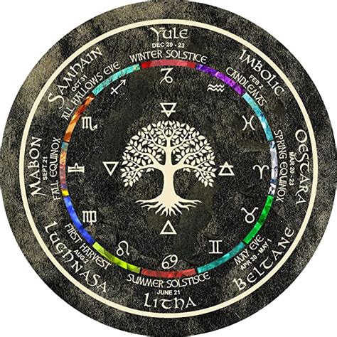 Legacystraps Wiccan Calendar Wheel Of The Year Pagan Wall