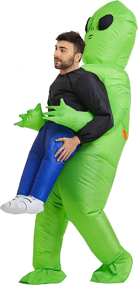 TOLOCO Costume Extraterrestre Unisexe Alien Adulte Gonflable Costume