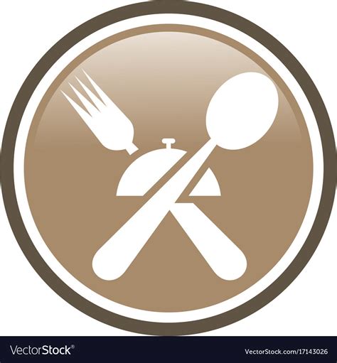 Spoon Fork Restaurant Dinner Logo Royalty Free Vector Image