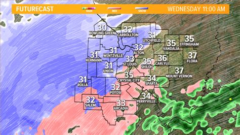 St Louis Weather Tracking Snow Sleet Impact On Evening Commute Ksdk Com