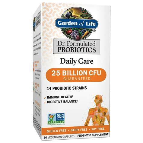 Garden Of Life Dr Formulated Daily Care Probiotics 25 Billion Cfu 30