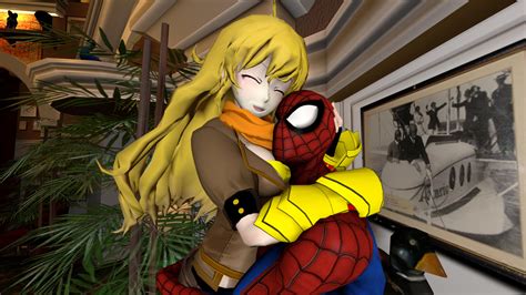 Yang Hugging Spider Man By Kongzillarex619 On Deviantart