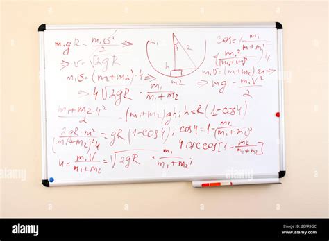 Formulas On A Whiteboard Stock Photo Alamy