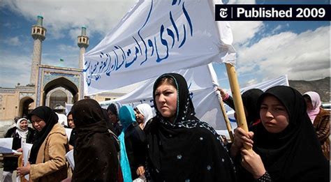 Afghan Women Protest New Law On Home Life The New York Times