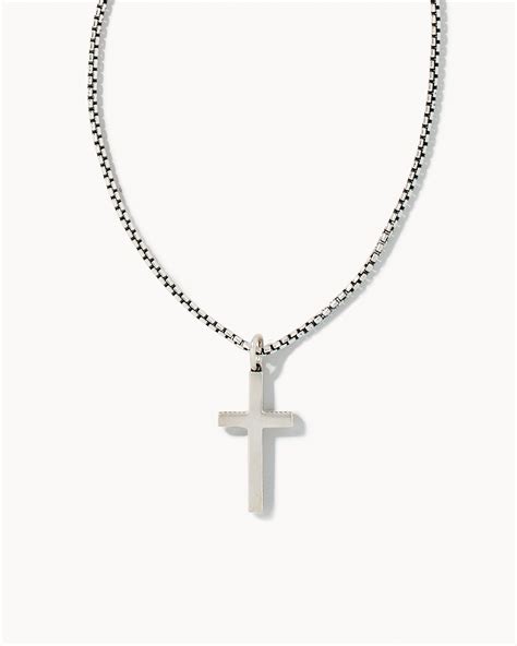 Cross Necklace In Oxidized Sterling Silver Kendra Scott