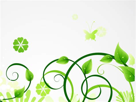 Fresh Green Eco Leaves Backgrounds Abstract Green Nature Templates