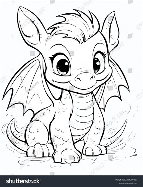 Coloring Pages Of Baby Dragons