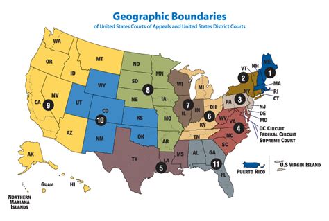 Federal District Courts Map Map Of Usa With Rivers