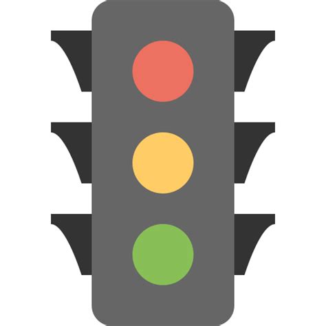 Accident Car Green Light Red Traffic Yellow Icon