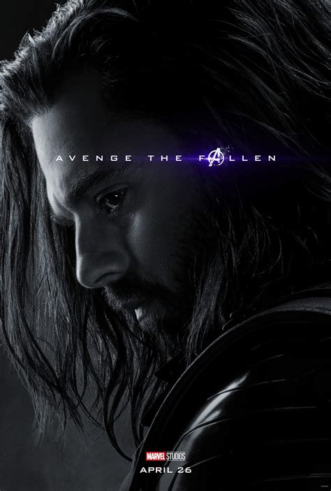 Sasaki Time Avengers Endgame Character Poster For Winter Soldier