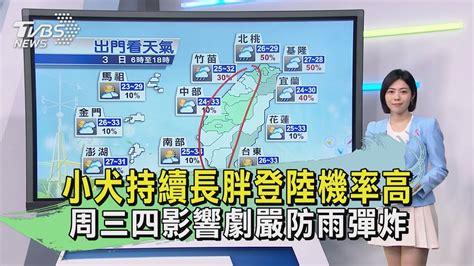 小犬持續長胖登陸機率高 周三四影響劇嚴防雨彈炸｜tvbs新聞 Tvbsnews02 Youtube