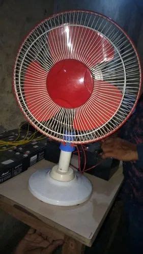 Sherya Battery Table Fans Dc 12v At Rs 1500 In New Delhi Id 20795570833