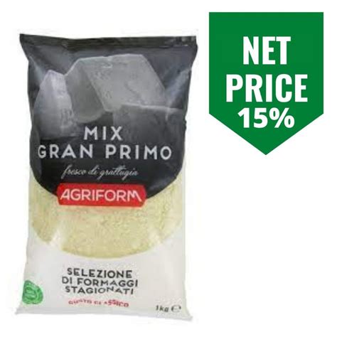 Agriform Gran Primo Mix Grated 8 X 1kg Cibosano