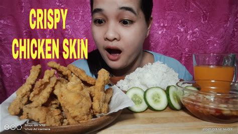 Crispy Chicken Skin Balat Ng Manok Filipino Food Youtube