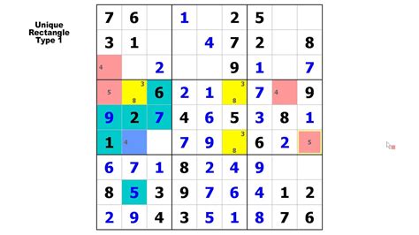 Sudoku, popular form of number game. Unique Rectangles for Newspaper Sudoku Puzzles - YouTube