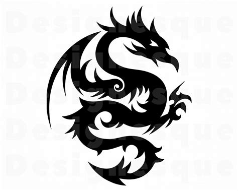 Dragon 7 Svg Dragon Svg Dragon Clipart Dragon Files For Etsy Uk