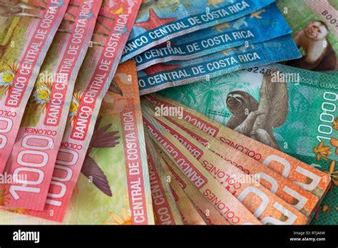 Money From Costa Rica Colones Stock Photo Alamy