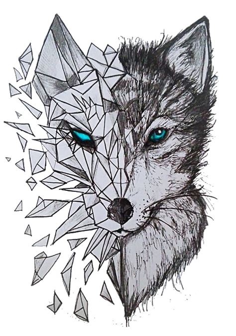 Geometric Wolf By Wearethevoice Redbubble