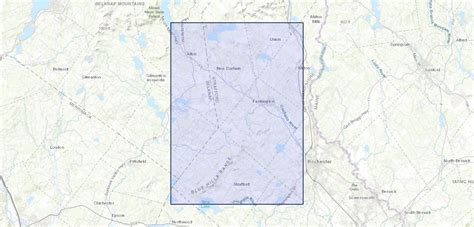 Aeromagnetic Map Of Alton Quadrangle New Hampshire Total Intensity