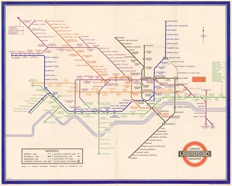Harry Beck London Underground Map Quad Royal The Map House