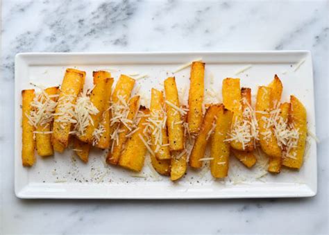 Have you tried heston's triple cooked fries? Rachel Schultz: PARMESAN POLENTA FRIES