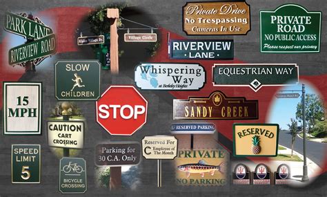 Custom Wood Street Traffic And Parking Signs