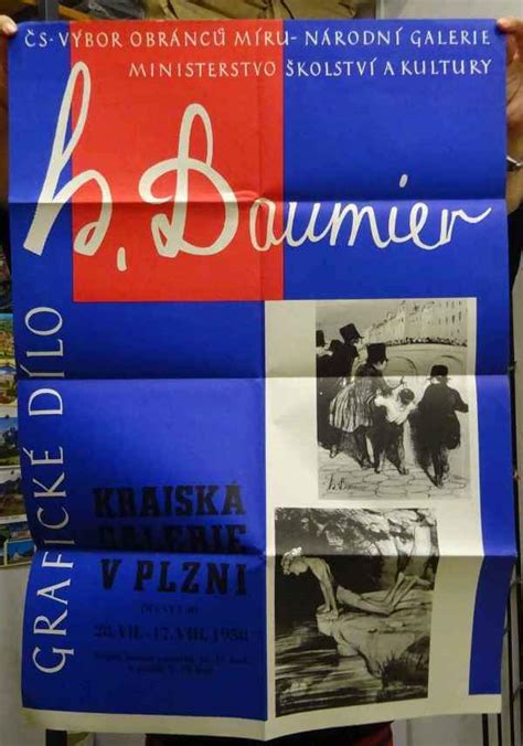Kniha Plakát K Výstavě H Daumiera V Krajské Galerii V Plzni