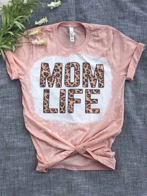 Mom Life Shirt Leopard Mom Shirt Leopard Mama T Shirt Etsy Mom Life