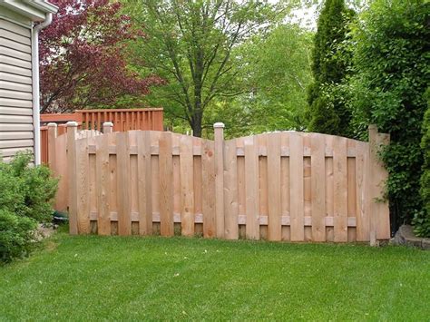 4 Shadow Box Scalloped Wood Privacy Fence Shadow Box Fence Fence