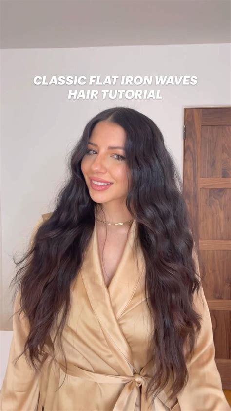 Turn Up The Heat Classic Flat Iron Waves Hair Tutorial By Justine