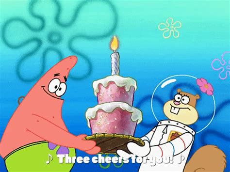 Happy Birthday Spongebob Spongebob Gif Birthday Gif Happy Birthday