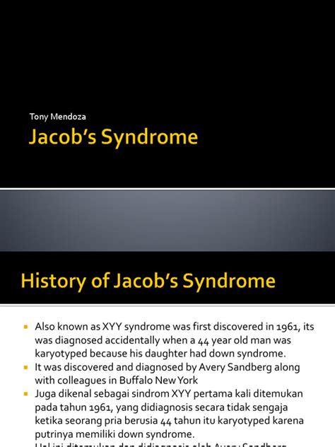 Jacobs Syndrome