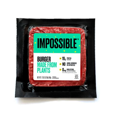 impossible foods impossible burger made from plants 12 oz instacart
