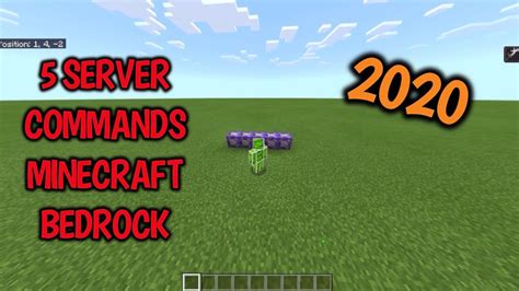 5 Commands For Your Server In Minecraft Bedrock Edition Youtube