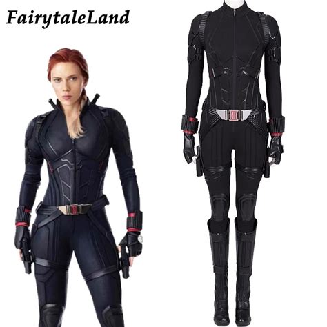 Avengers 4 Endgame Black Widow Cosplay Costume Female Natasha Romanoff
