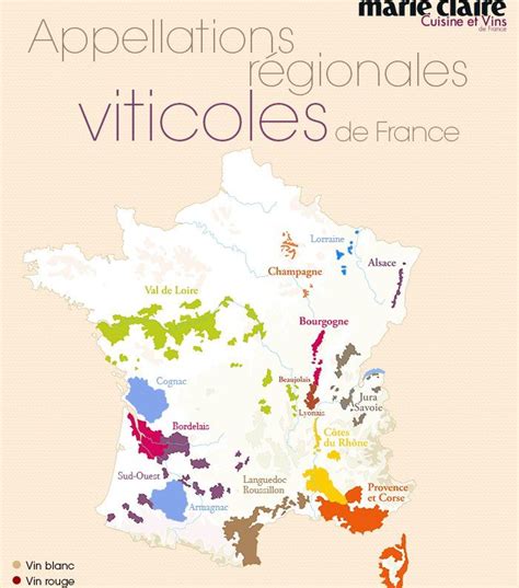 Appellations Des Vins De France Carte Des Vins Vin De France Vins