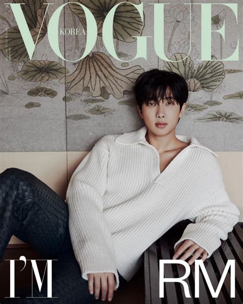 Btss Rm Reveals His Handsome Visuals As He Graces The Cover Of Vogue