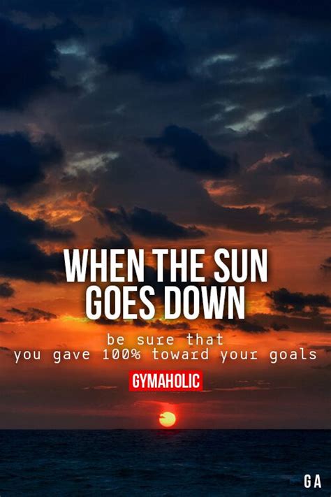 When The Sun Goes Down Gymaholic Fitness App