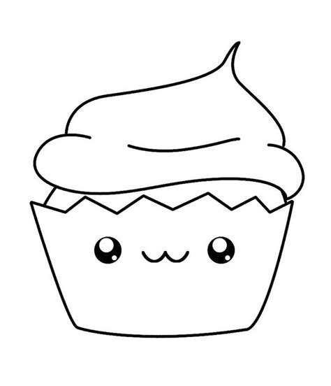 Cute Cupcake Coloring Pages For Kids Cupcake Coloring Pages Disney