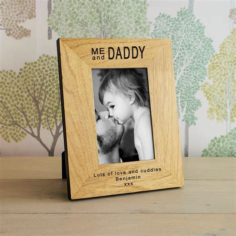This listing is for a printable photo prop set, an excellent option for the. Personalised Oak Veneer Wooden Frame - Me and Daddy Wood ...
